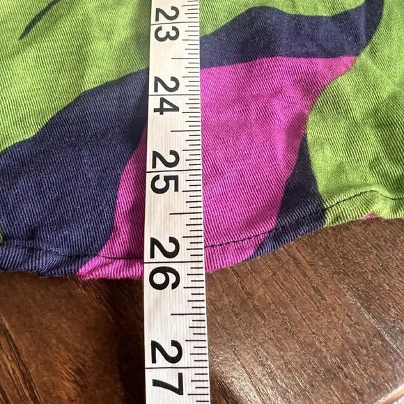 Frnch Paris Colorful Abstract Long Sleeve Blouse Medium - Picture 5 of 5